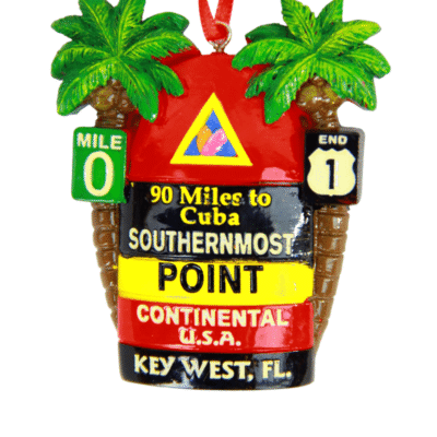 Southernmost Point Palm Trees Ornament