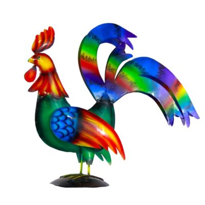 Metal Happy Rooster - Colorful