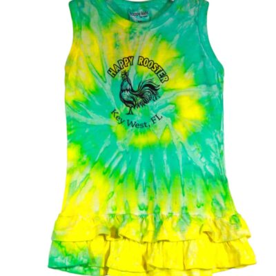 Toddler Tie-Dye Dress - Happy Rooster - Sleeveless