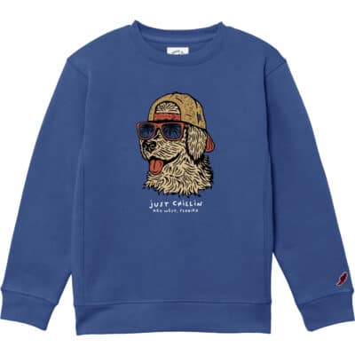 Youth Essential Crew 2.0 - ESYC200 - Just Chillin Dog - Royal Blue