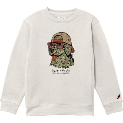 Youth Essential Crew 2.0 - ESYC200 - Just Chillin Dog - Oatmeal Heather