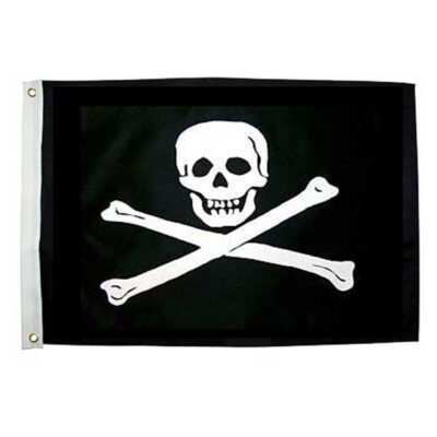 Jolly Roger Flag - 12in x 18in