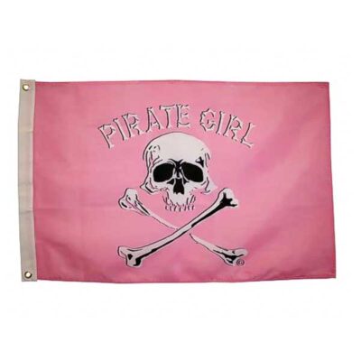 Pirate Girl Flag - 12in x 18in